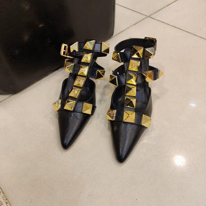 VALENTINO ROMAN STUD  ANKLE STRAP HELL
